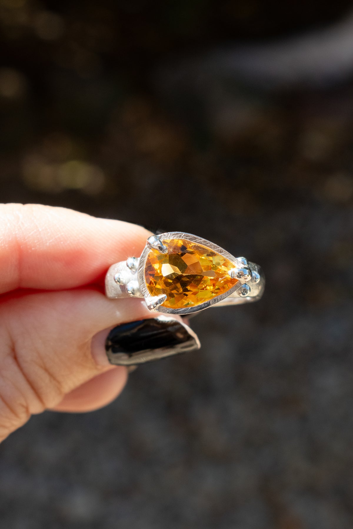 Citrine Sterling Silver Ring