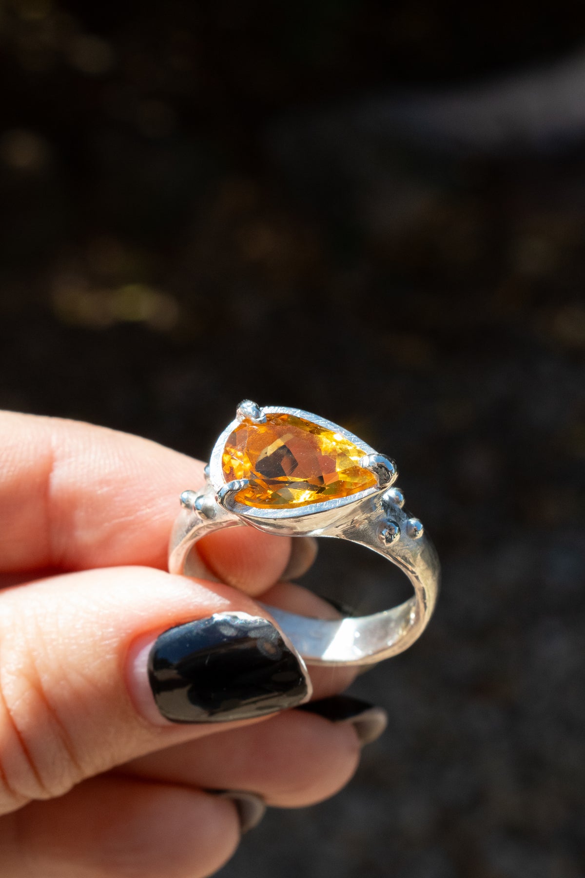 Citrine Sterling Silver Ring