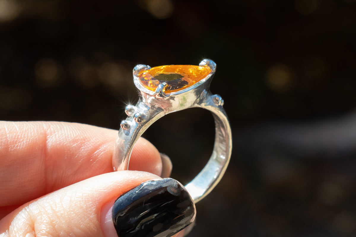 Citrine Sterling Silver Ring