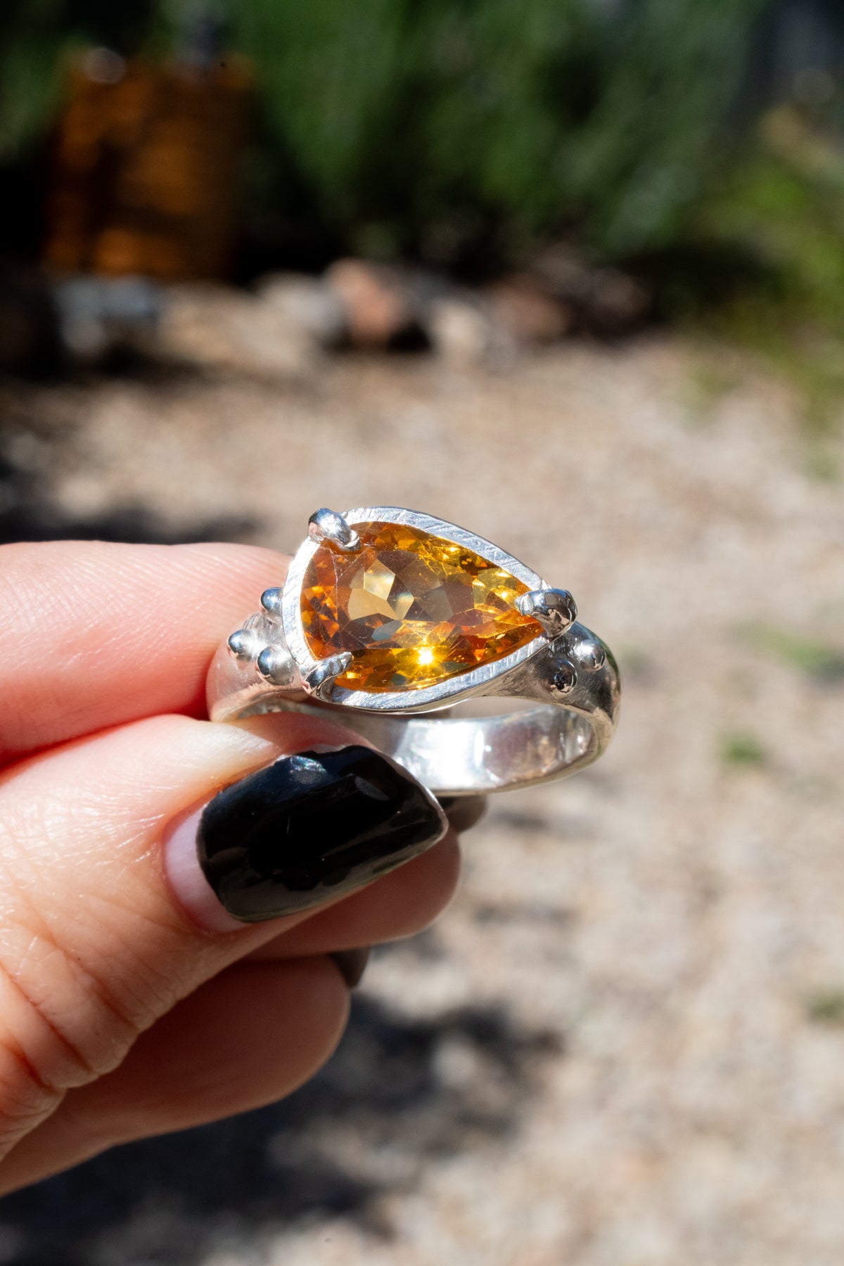 Citrine Sterling Silver Ring