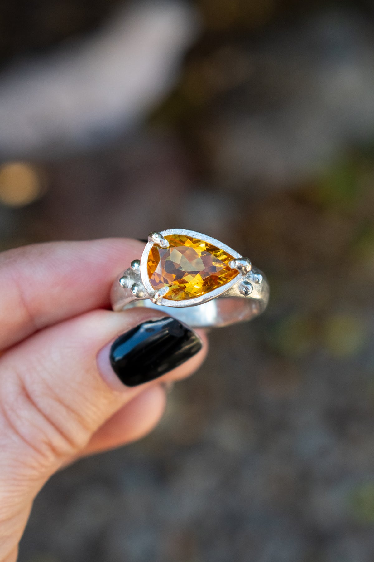Citrine Sterling Silver Ring