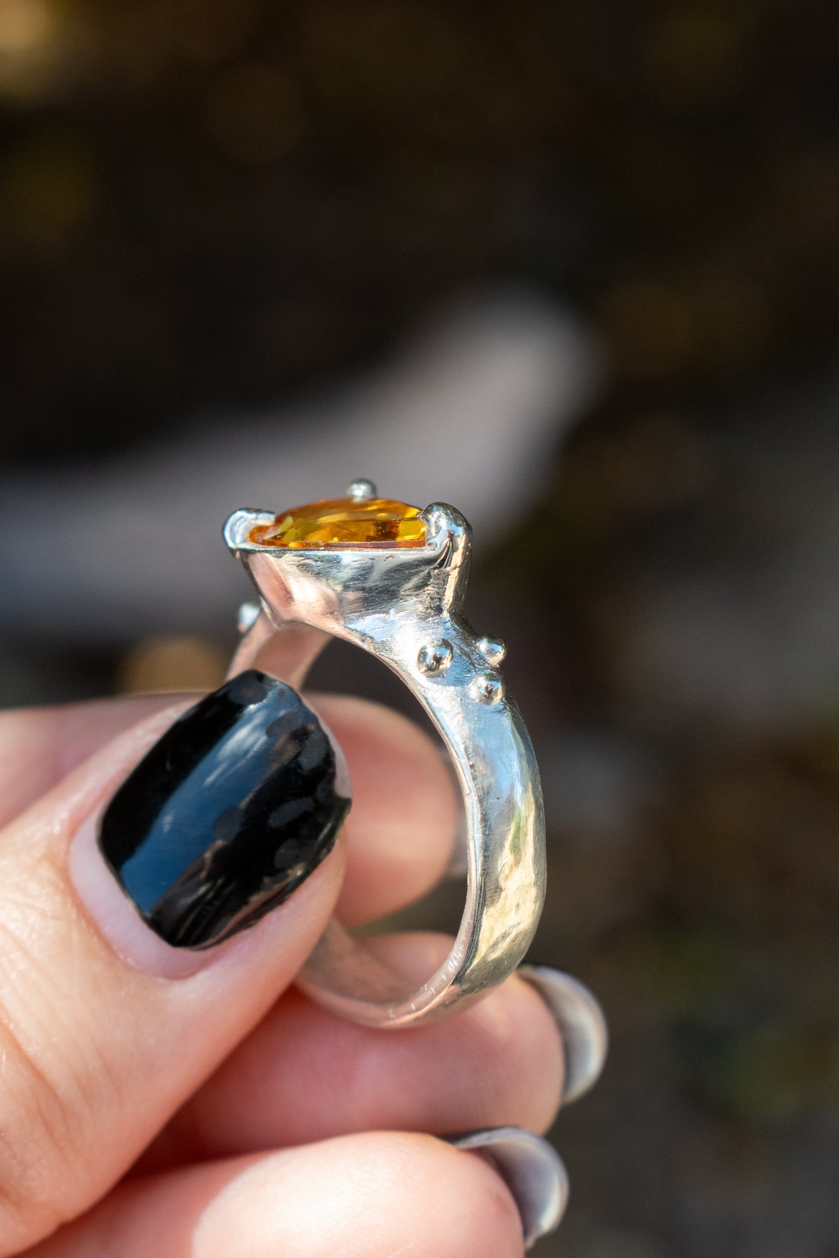 Citrine Sterling Silver Ring