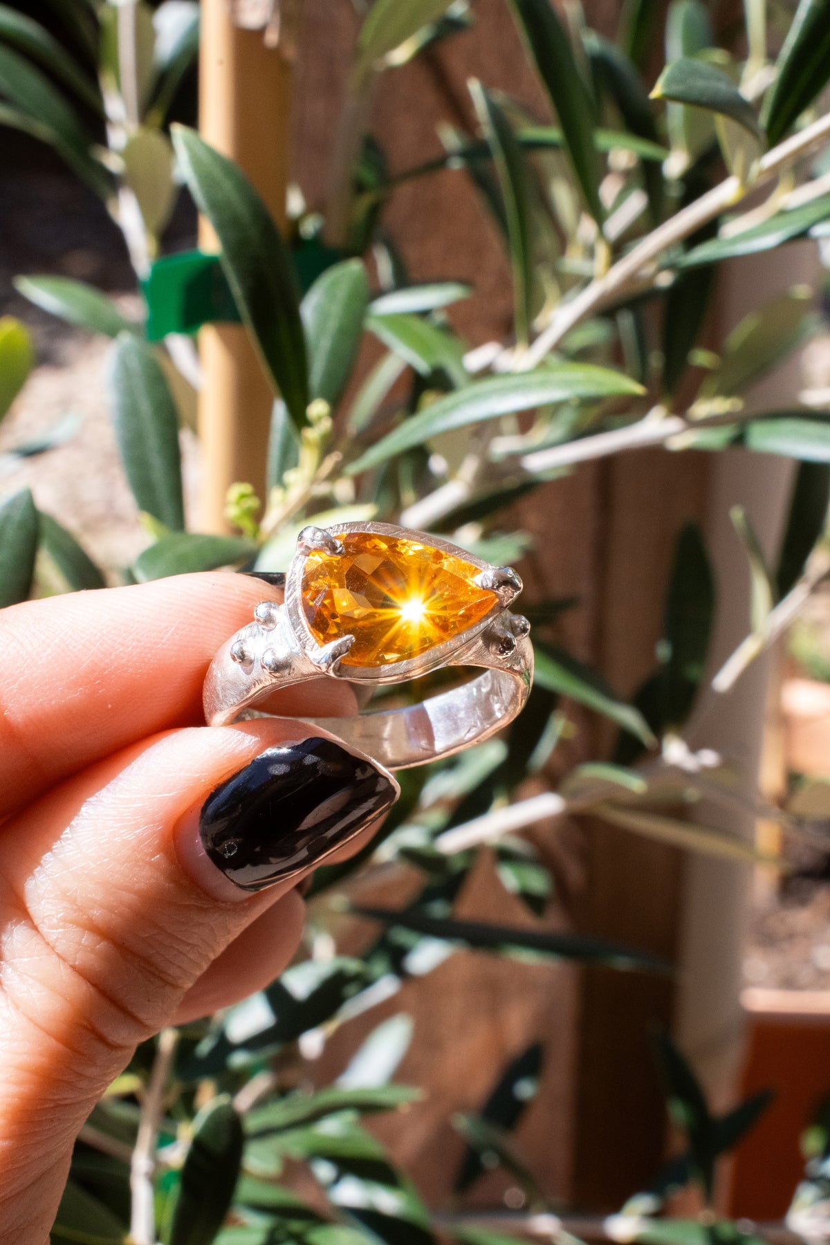 Citrine Sterling Silver Ring
