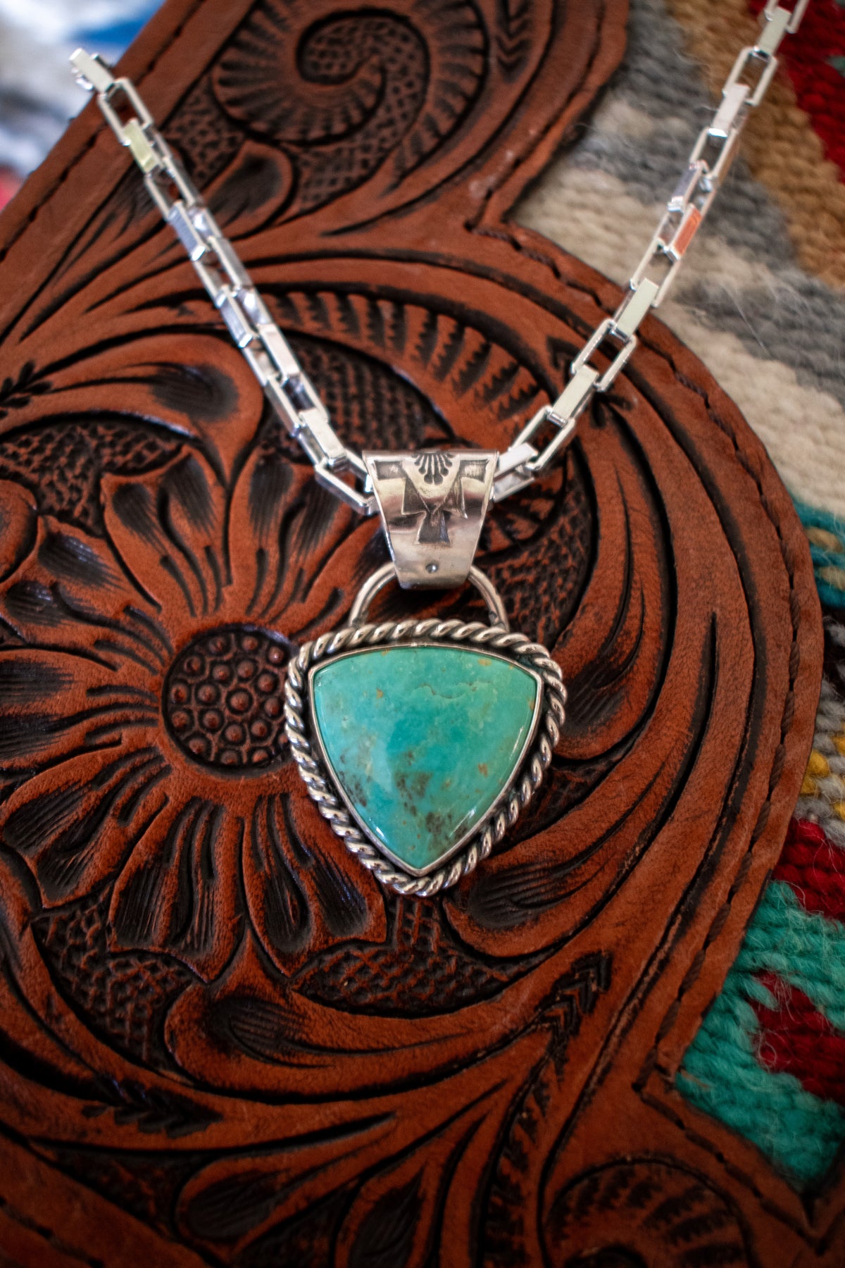 Sonoran turquoise & sterling silver necklace