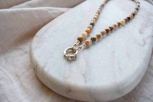 Bamboo Agate Necklace