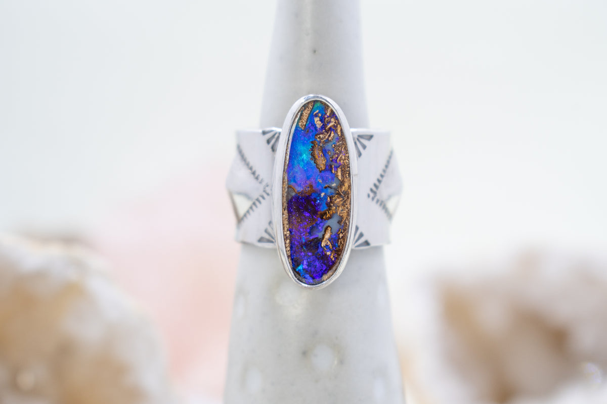 Australian Pipe Opal Ring